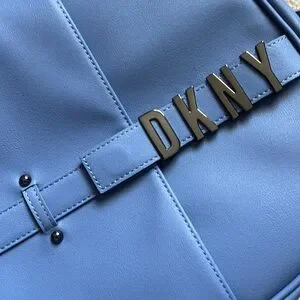 Dkny | Bags | Dkny Nyc Backpack In Blue Suede | Poshmark display picture 3